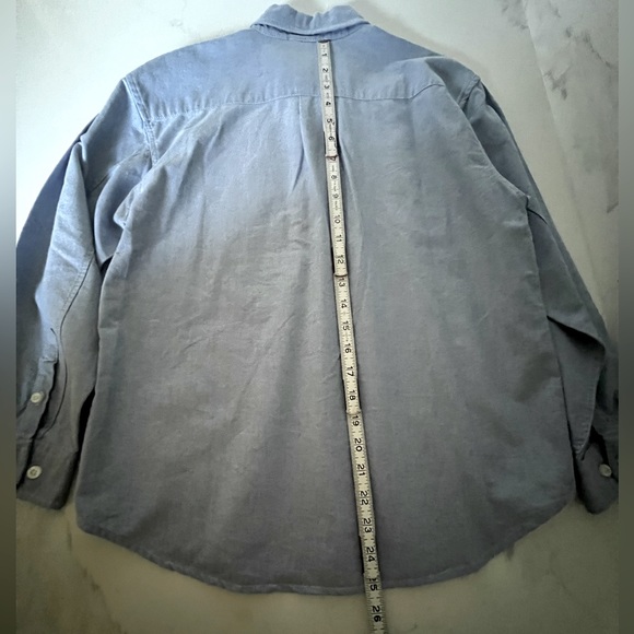 Gap Authentic boy’s Oxford shirt, blue twill - Picture 13 of 13